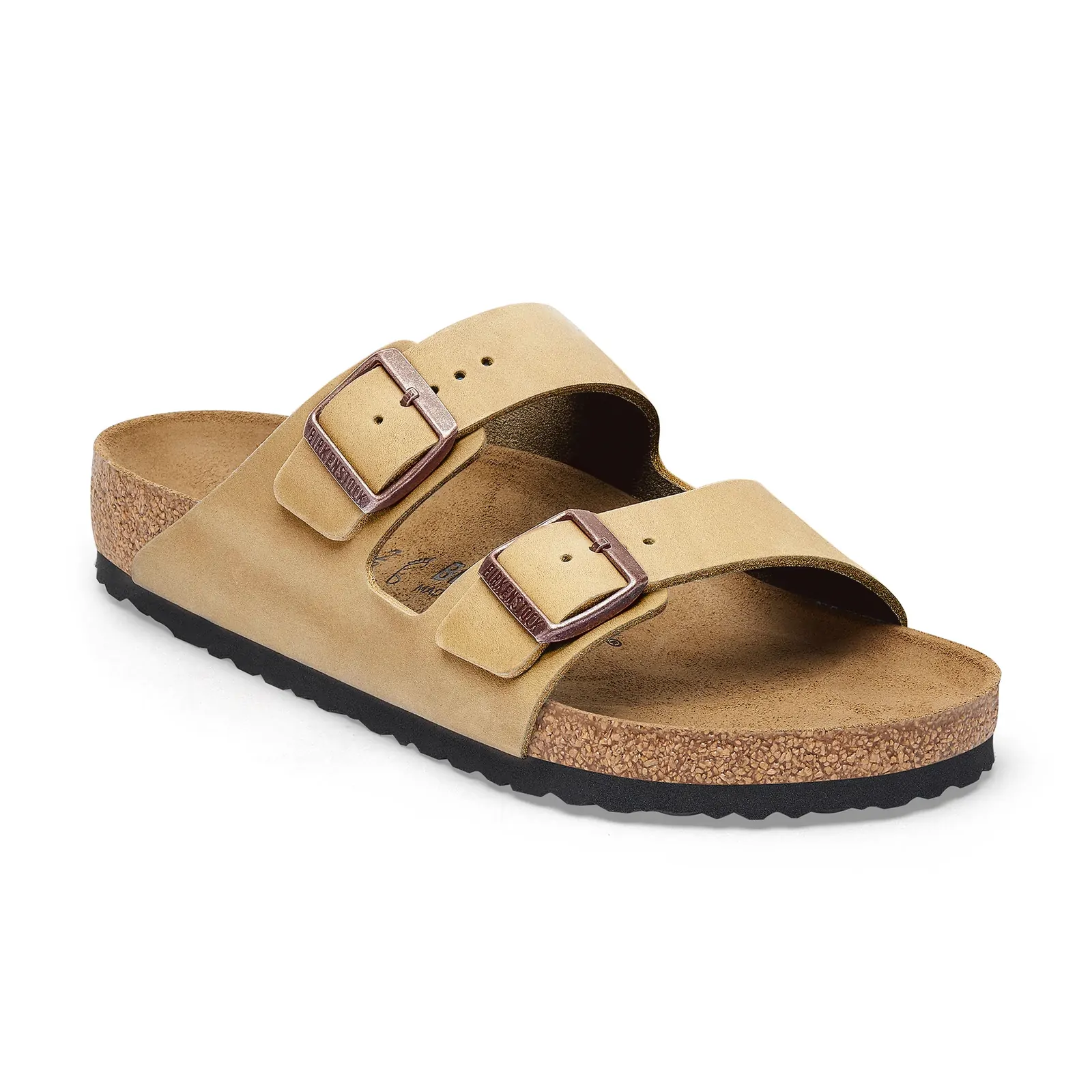 tobacco brown arizona Birkenstock SFB -552811 tabacco helping promote a more active stride Birkenstock Arizona Soft Footbed Birkibuc