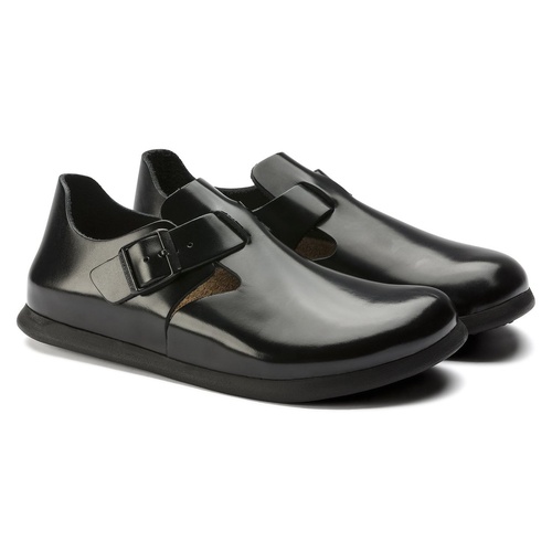 LONDON SMOOTH LEATHER SHINY BLACK