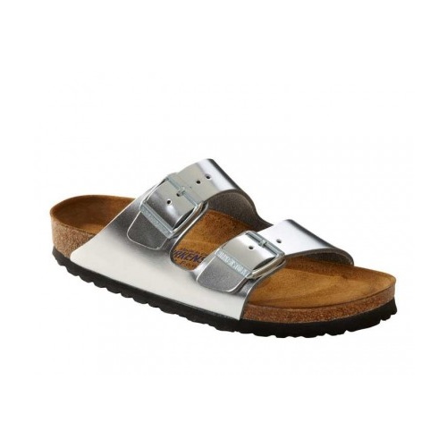 ARIZONA NL METALLIC SILVER SOFT FOOTBED